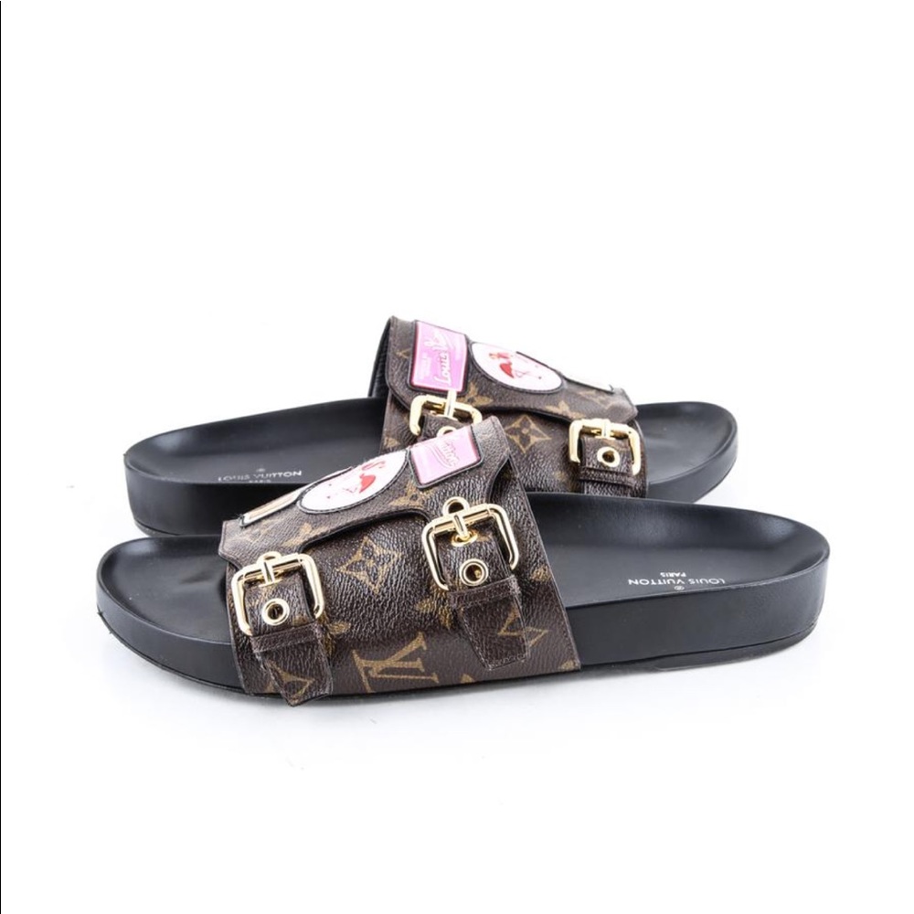 Louis Vuitton Monogram Patch World Tour Sandals